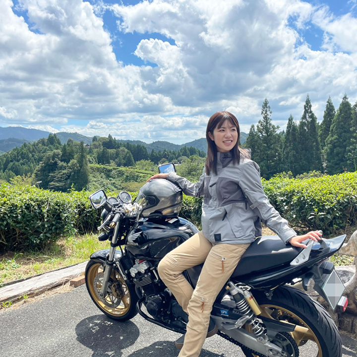 作者:9月上旬、バイクのふるさと浜松の撮影で（梅本まどかさん）