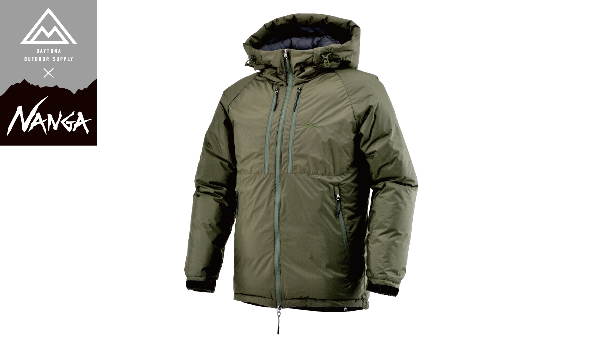 ナンガ・NANGA] X [デイトナ アウトドア・DAYTONA OUTDOOR]【別注】 アウトドア オーロラダウンジャケット(メンズ) AURORA  DOWN JACKET(Men) | カーキ | XLサイズ | 24139-